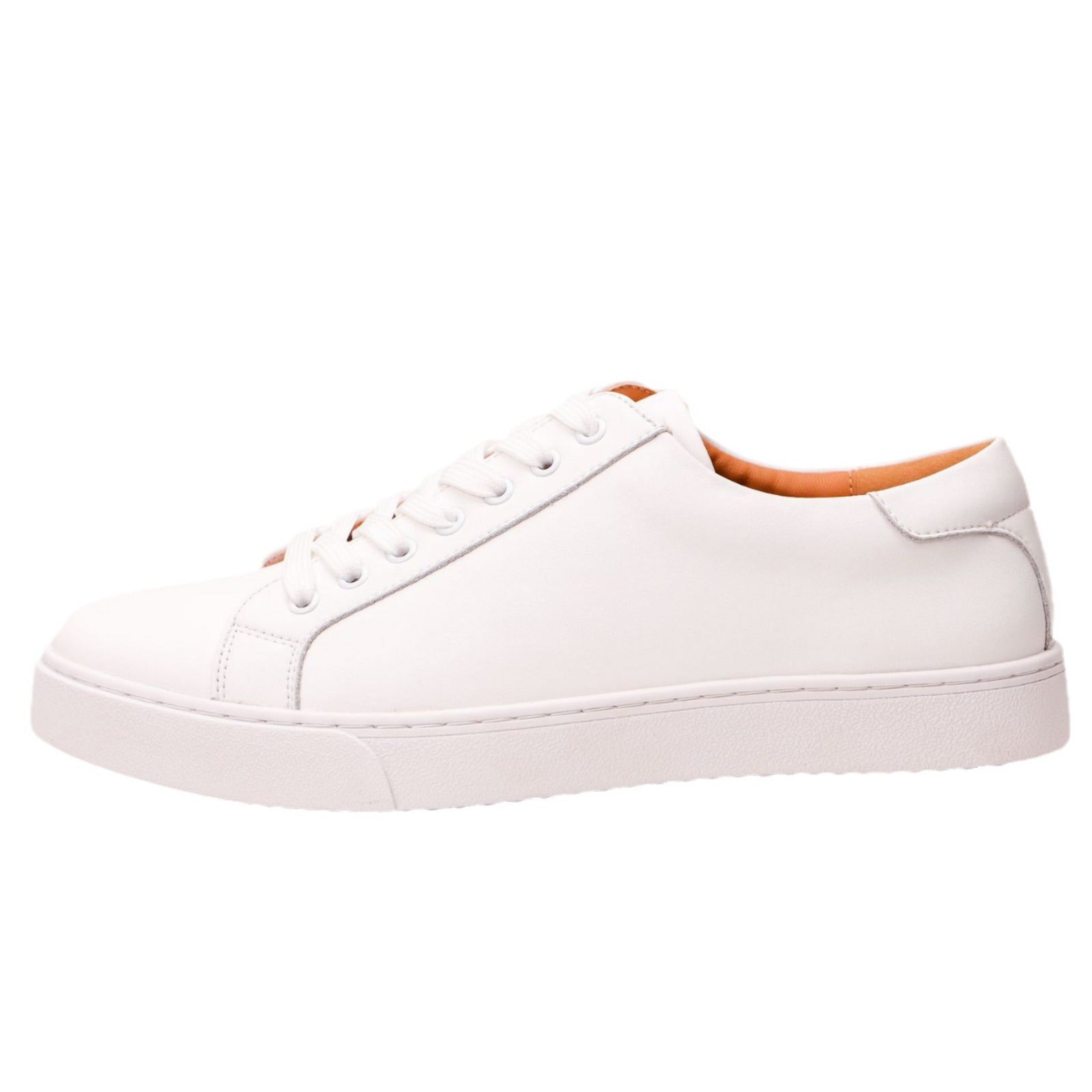 plus size Vintage Men's White Shoes All-match Sneakers Business Casual Leather Shoes Men's Leather Soft Sole Board Shoes Cross-border Men's Shoes