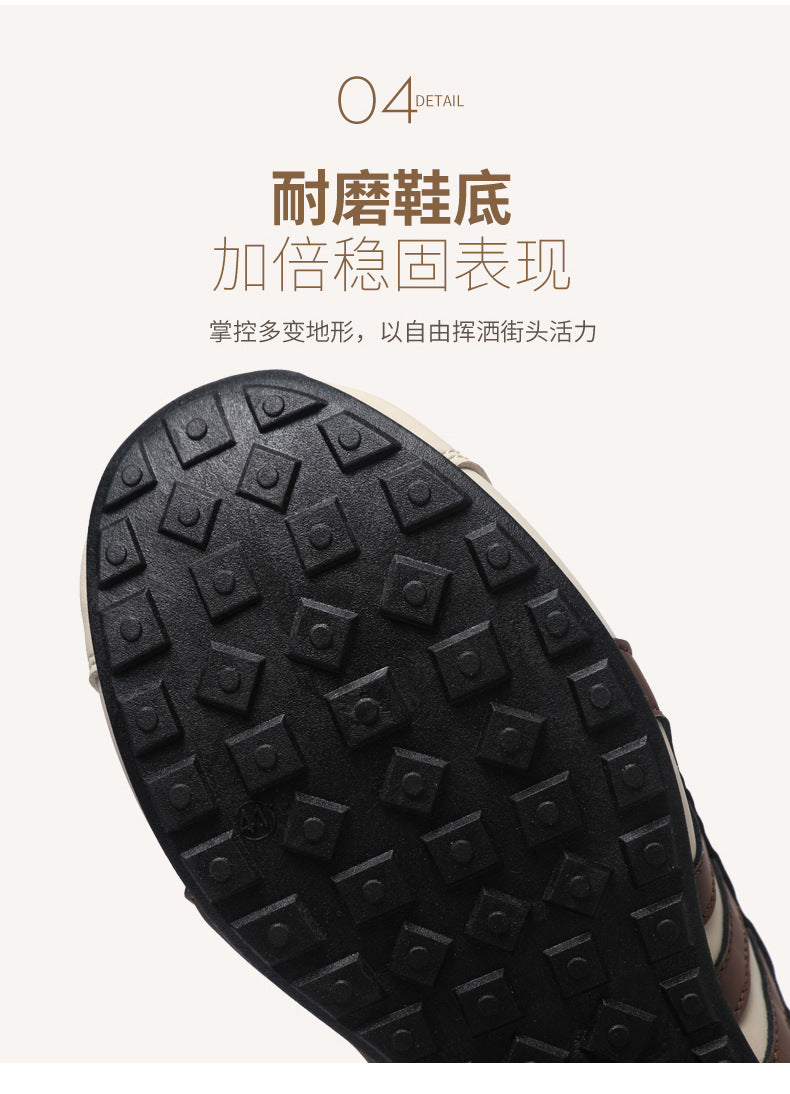 Men's Shoes High-End 2025 New Shoes Men's Breathable Men's Running Shoes Versatile Rotating Button Sports Shoes Men's