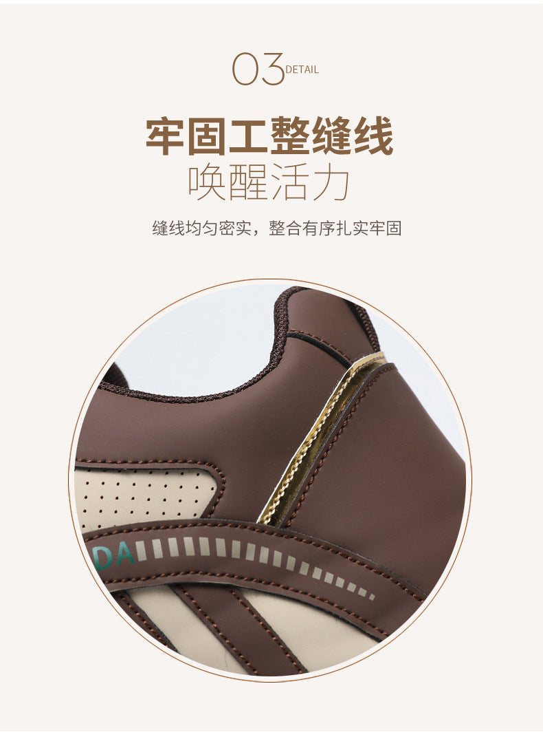 Men's Shoes High-End 2025 New Shoes Men's Breathable Men's Running Shoes Versatile Rotating Button Sports Shoes Men's