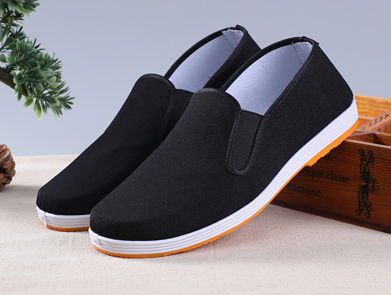 Factory direct old Beijing cloth shoes men's wholesale middle-aged and old men's traditional black cloth shoes