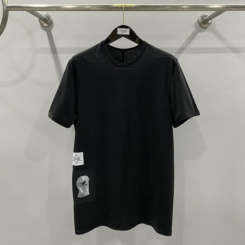 New Men's T-Shirt 2026 Spring/Summer Classic Alien Patch High-Quality Version Slim-Fit Short-Sleeve T-Shirt Summer Fashion