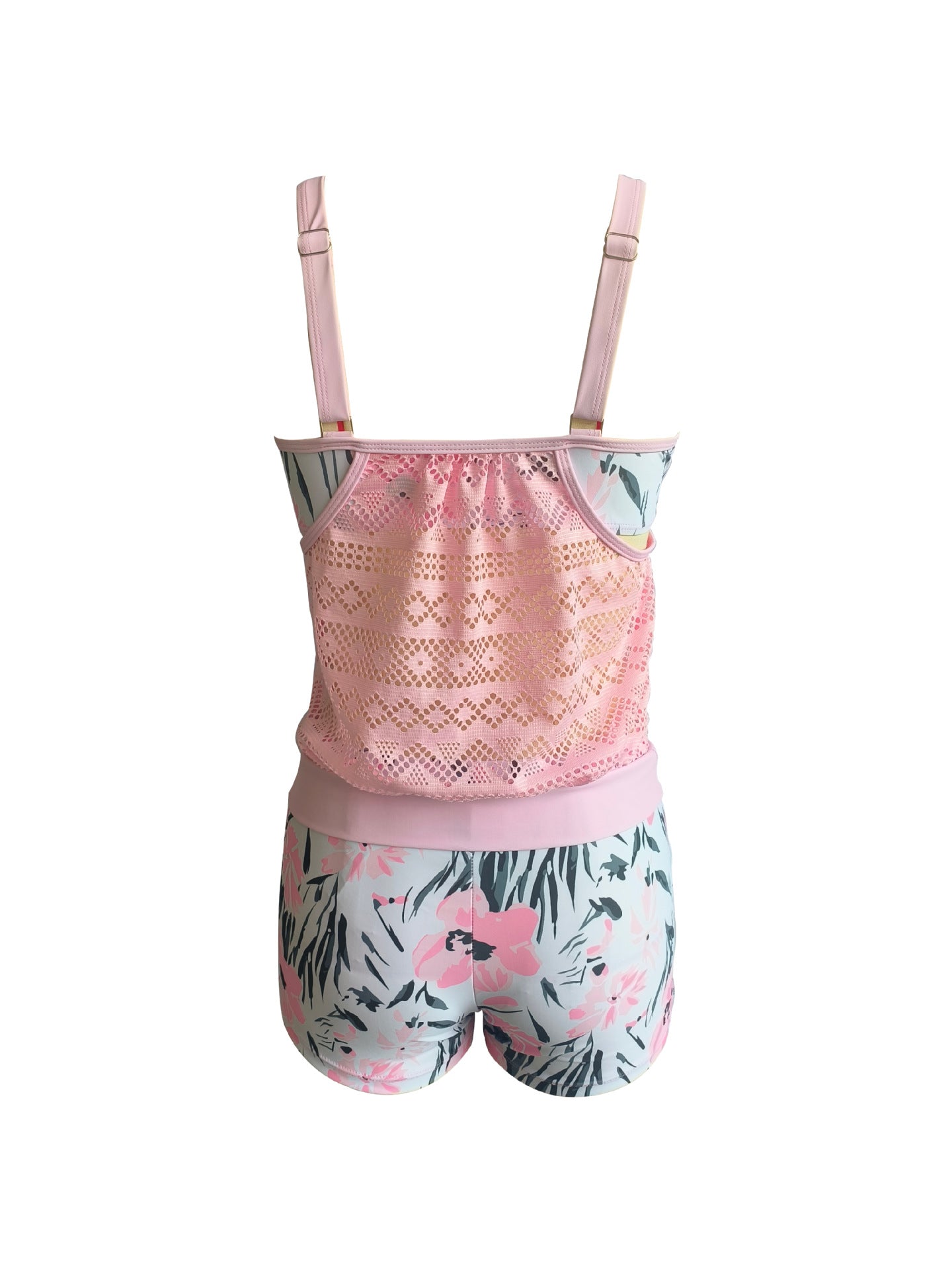 2023 new foreign trade cross-border swimsuit plus size hollow conservative tankini Amazon AliExpress split swimsuit women