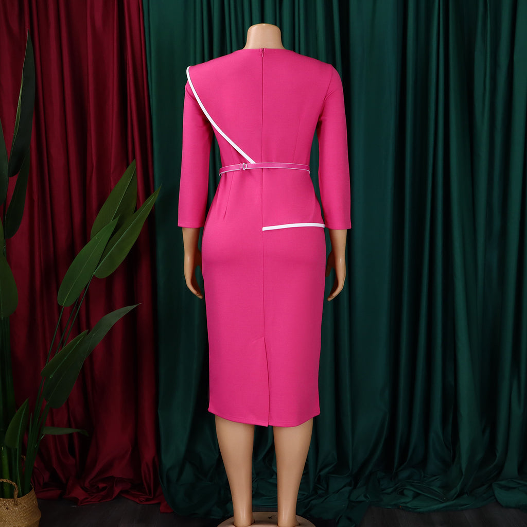 D551 Foreign Trade Women's Wear 2024 Spring New Fashion Elegant OL Tongle Pencil Skirt Hip African dress