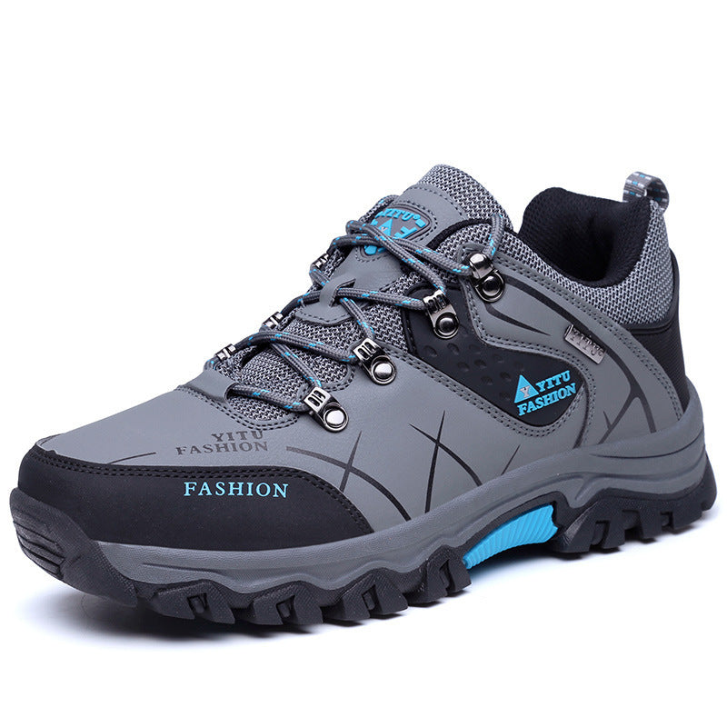 2024 cross-border all-match new high-top hiking shoes cross-country hiking cotton men's outdoor shoes extra large size sneaker