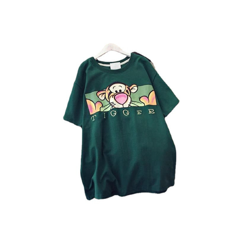 2023 Pregnant Women's Summer Cotton Short-sleeved T-shirt Loose Casual plus size Fashion Summer Pregnant Women's Long Top