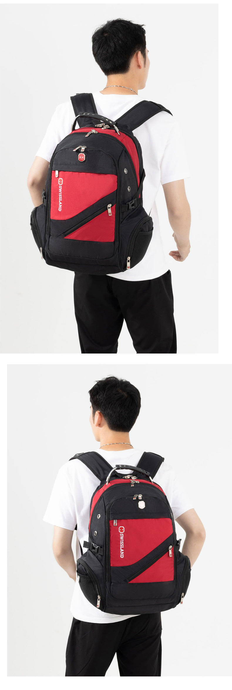 New Backpack Men's Backpack Laptop Bag Business Large Capacity Travel Bag Student School Bag Wholesale