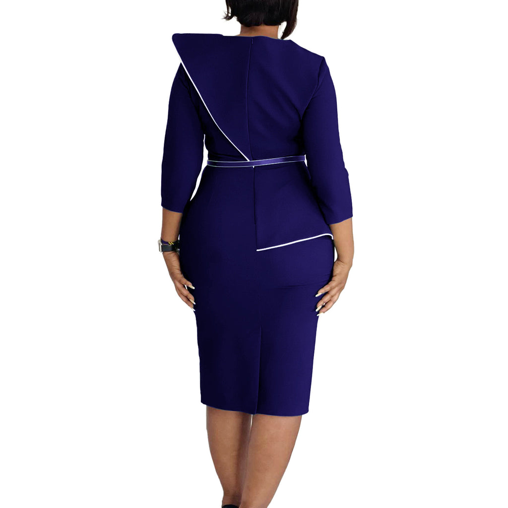 D551 Foreign Trade Women's Wear 2024 Spring New Fashion Elegant OL Tongle Pencil Skirt Hip African dress