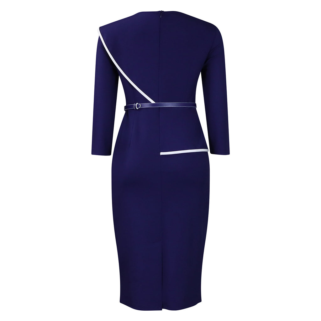 D551 Foreign Trade Women's Wear 2024 Spring New Fashion Elegant OL Tongle Pencil Skirt Hip African dress