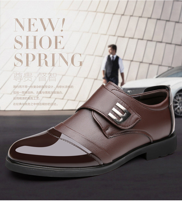 Cross-Border spring men's business formal wear men's shoes casual leather shoes British trendy soft bottom shoes Korean style leather shoes wedding