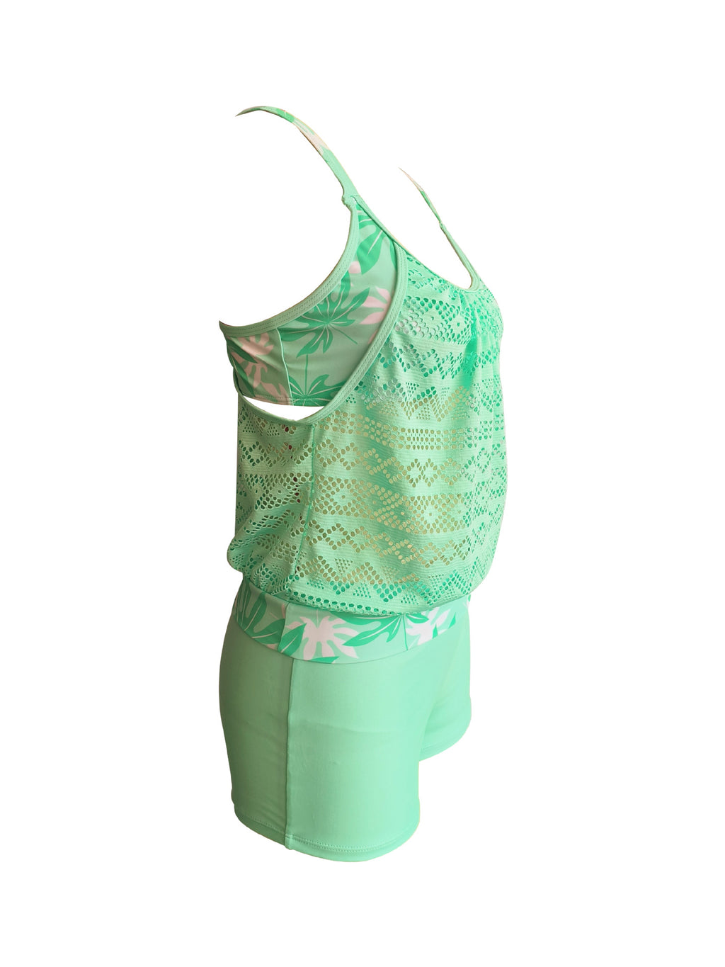 2023 new foreign trade cross-border swimsuit plus size hollow conservative tankini Amazon AliExpress split swimsuit women