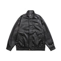Mr. Song's Cross-Border American Retro Motorcycle Style Pu Leather Jacket Loose Casual Trendy Brand Workwear Leather Jacket for Men and Women