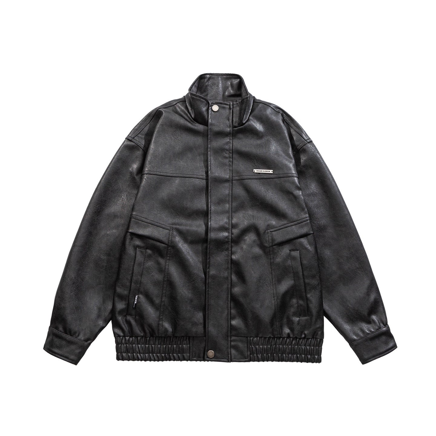 Mr. Song's Cross-Border American Retro Motorcycle Style Pu Leather Jacket Loose Casual Trendy Brand Workwear Leather Jacket for Men and Women