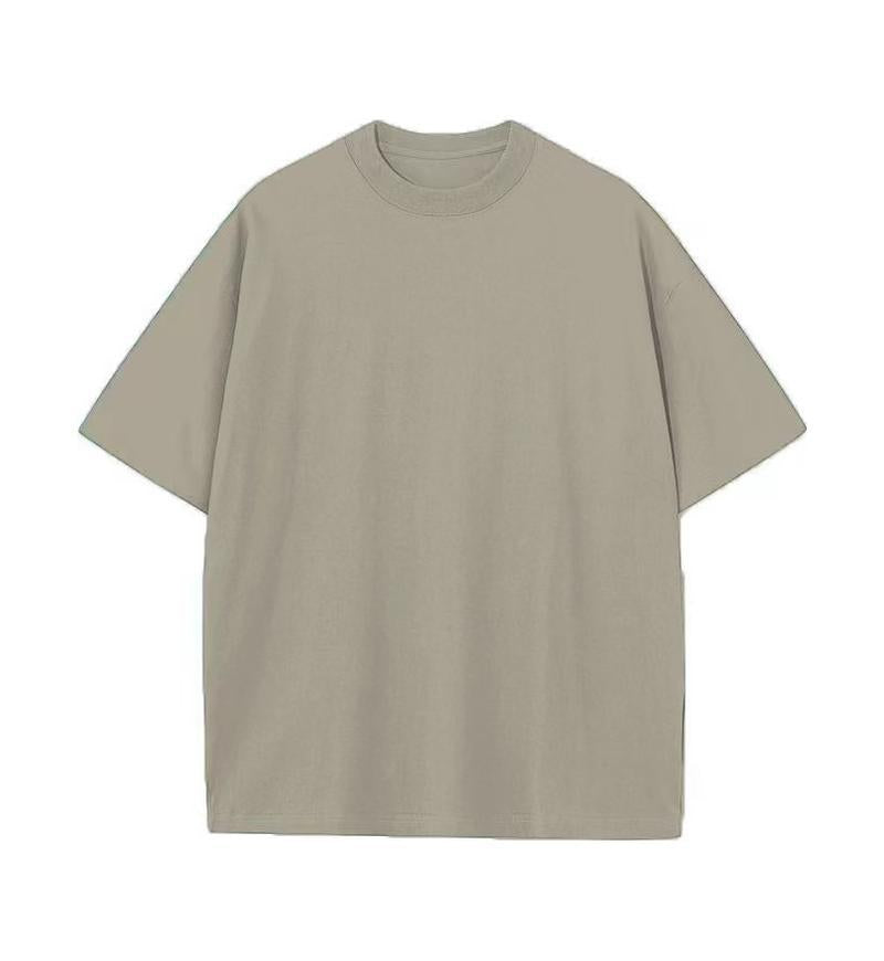 20 combed double yarn cotton 230g heavy cotton round neck short sleeve blank shirt T-shirt support printing LOGO