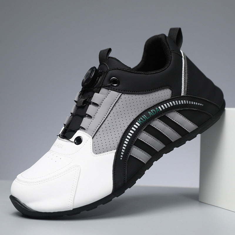 Men's Shoes High-End 2025 New Shoes Men's Breathable Men's Running Shoes Versatile Rotating Button Sports Shoes Men's