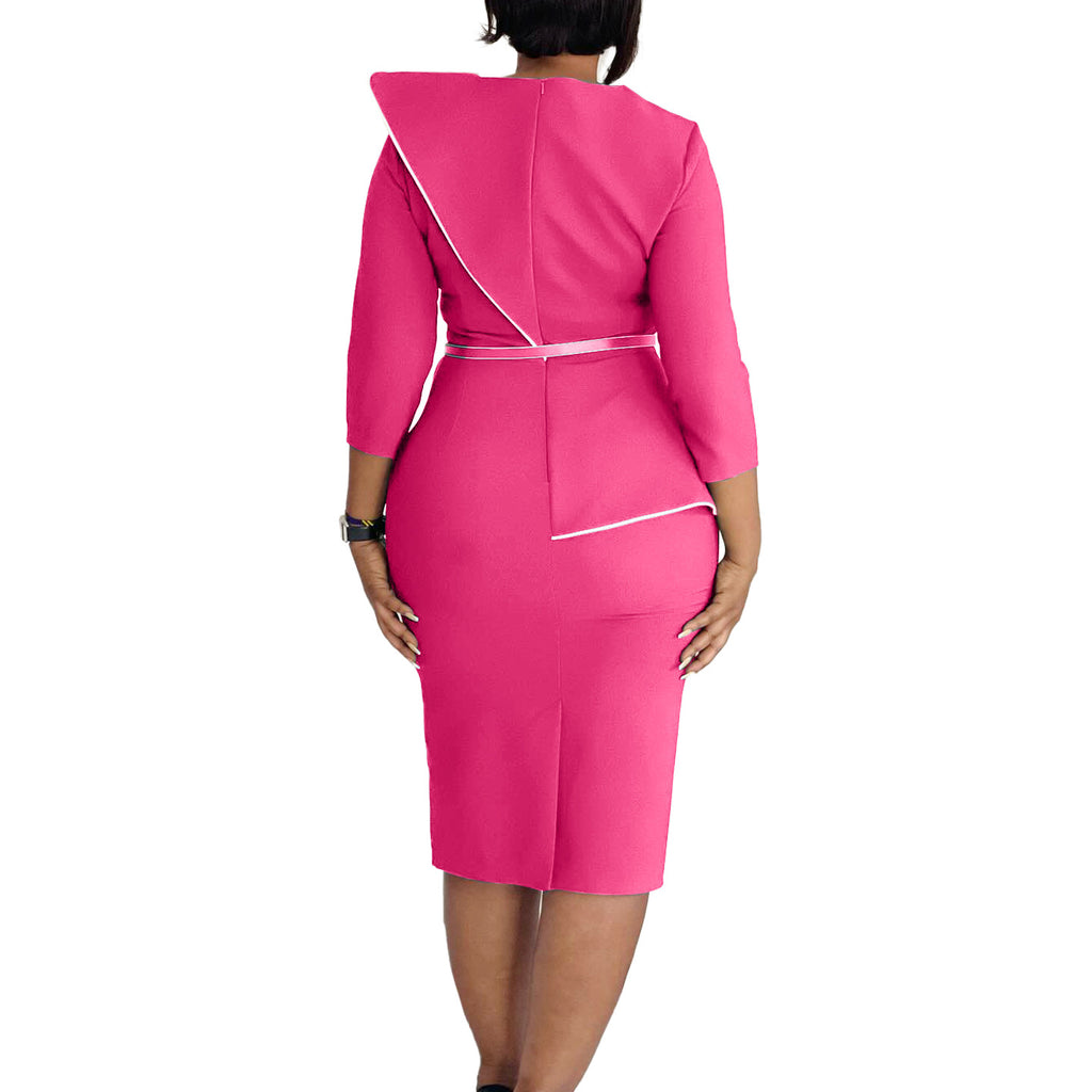 D551 Foreign Trade Women's Wear 2024 Spring New Fashion Elegant OL Tongle Pencil Skirt Hip African dress