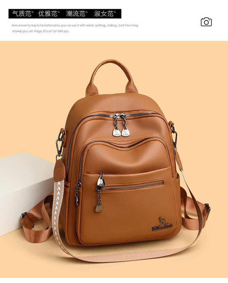 Foreign trade new shoulder bag fashion versatile large capacity backpack shopping backpack travel casual backpack wholesale women's bag