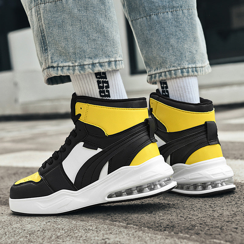 Men’s Mid-Top Lace-Up Casual Sneakers