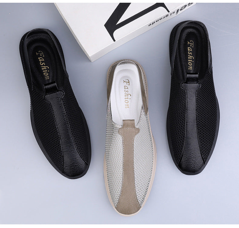 Men's new summer mesh shoes men's breathable cool shoes mesh shoes soft bottom breathable casual shoes lazy mesh men's shoes