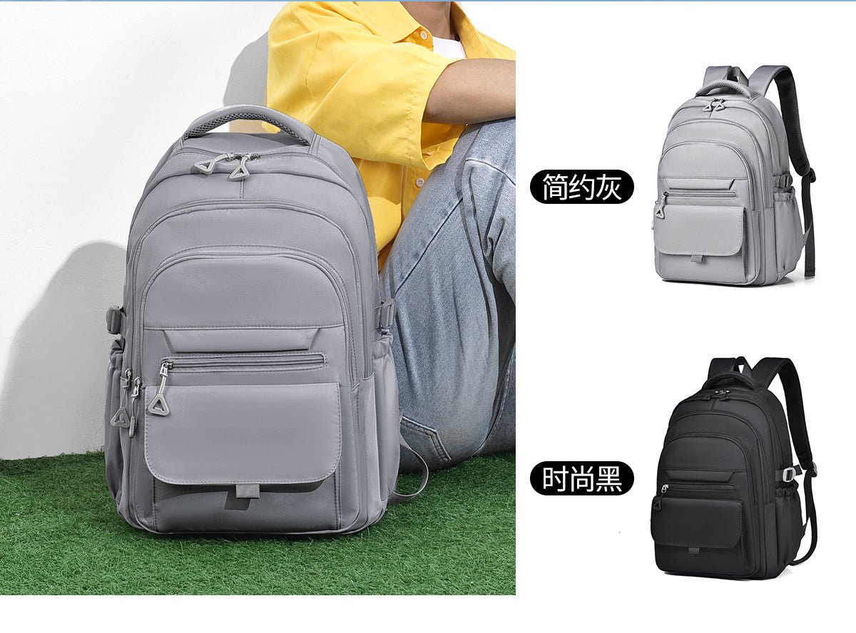 Japanese style large capacity western style men's and women's backpack simple student backpack junior high school student neutral schoolbag female fashion