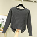 Crewneck Striped Base Shirt Women's Inner Wear Fall/Winter German Velvet 2022 New College Style Long Sleeve T-Shirt Warm Top