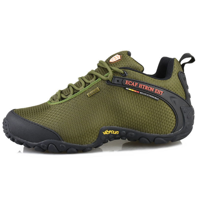 2024 spring, summer and autumn outdoor hiking shoes men's and women's hidden height waterproof mesh breathable sports non-slip hiking shoes