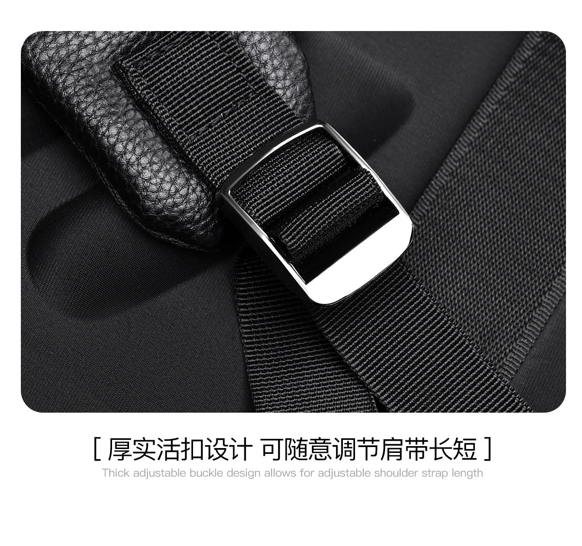 Men's Backpack Simple Cross-Border New Business Pu Water-Repellent Laptop Bag Large Capacity Backpack