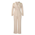D549 European and American Clothing Winter New Fashion Elegant Elegant Ol Ruffle Top Wide Leg Pants Fashionable African Suit