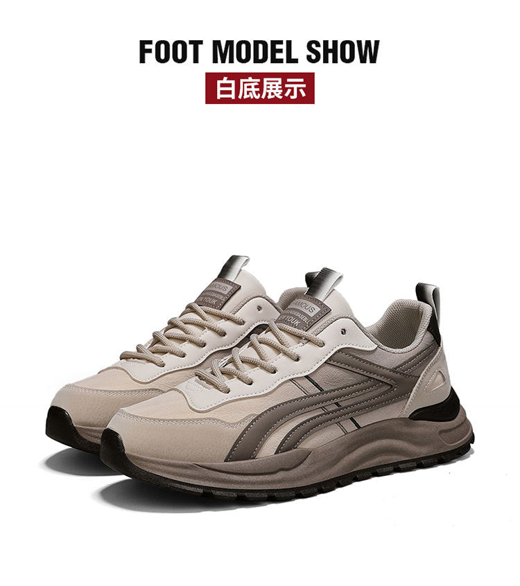 Forrest Gump Shoes Men's 2025 New Breathable Lightweight Trendy Casual Shoes Men's Thick Bottom Shock Absorbing Running Campus Style sneaker