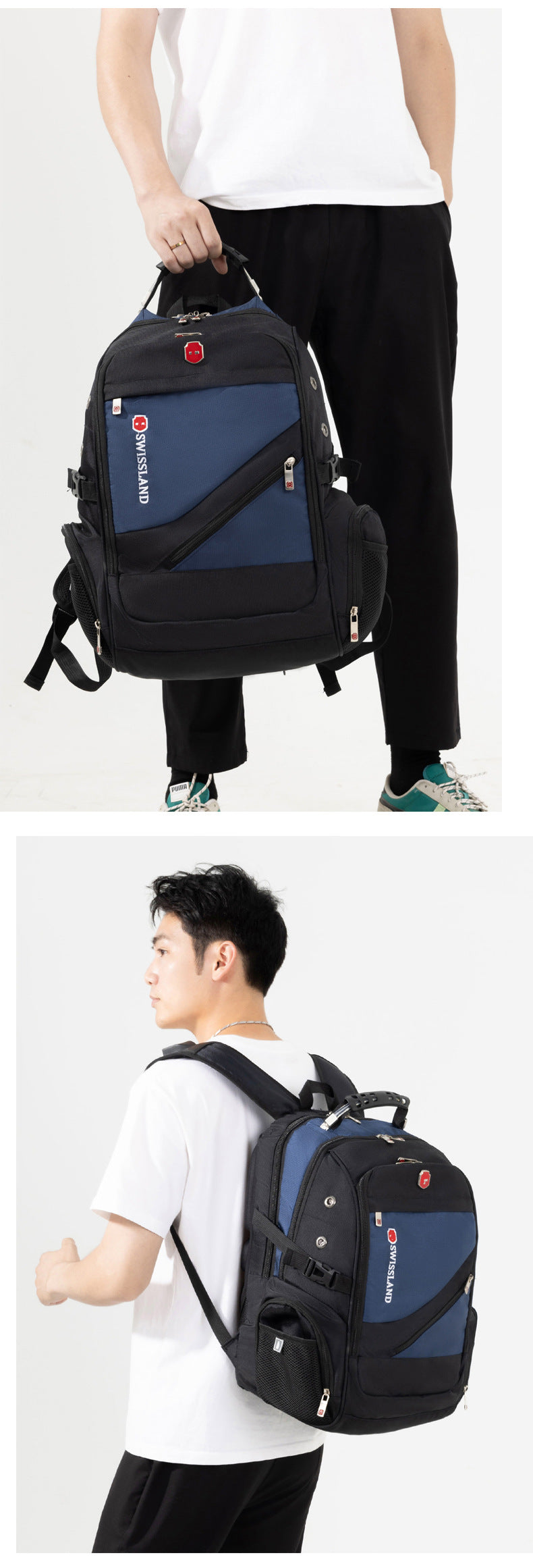 New Backpack Men's Backpack Laptop Bag Business Large Capacity Travel Bag Student School Bag Wholesale