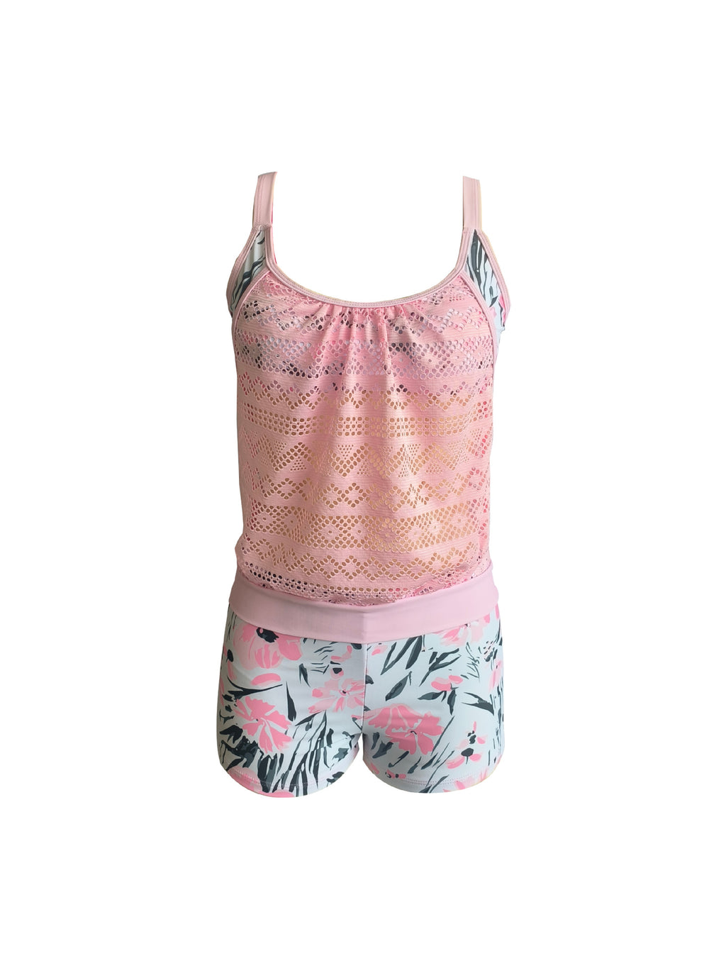 2023 new foreign trade cross-border swimsuit plus size hollow conservative tankini Amazon AliExpress split swimsuit women