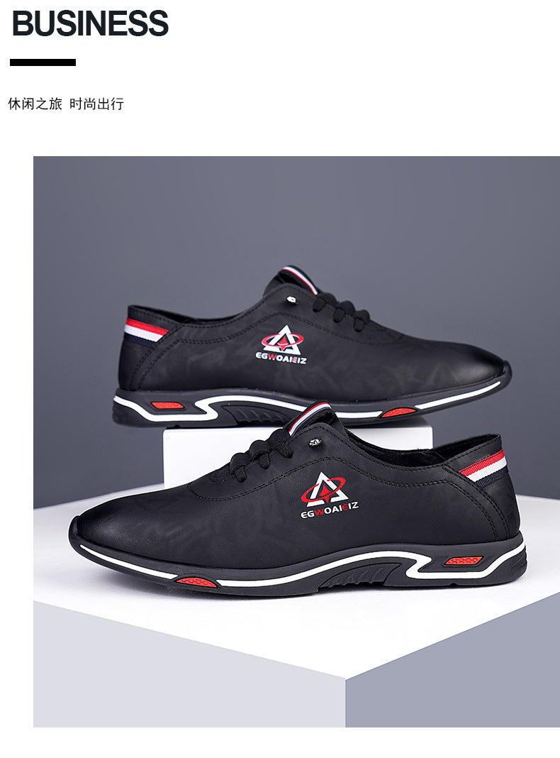 Men's Shoes All-match Casual Shoes 2025 New Hot Style Board Shoes Men's White Shoes Slip-on Lightweight Non-slip Soft Sole