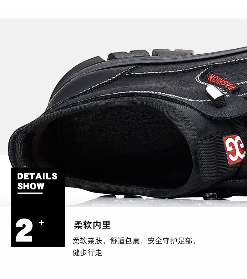 2023 autumn and winter new men's shoes fashion outdoor casual shoes hiking shoes simple trend work shoes a generation of hair
