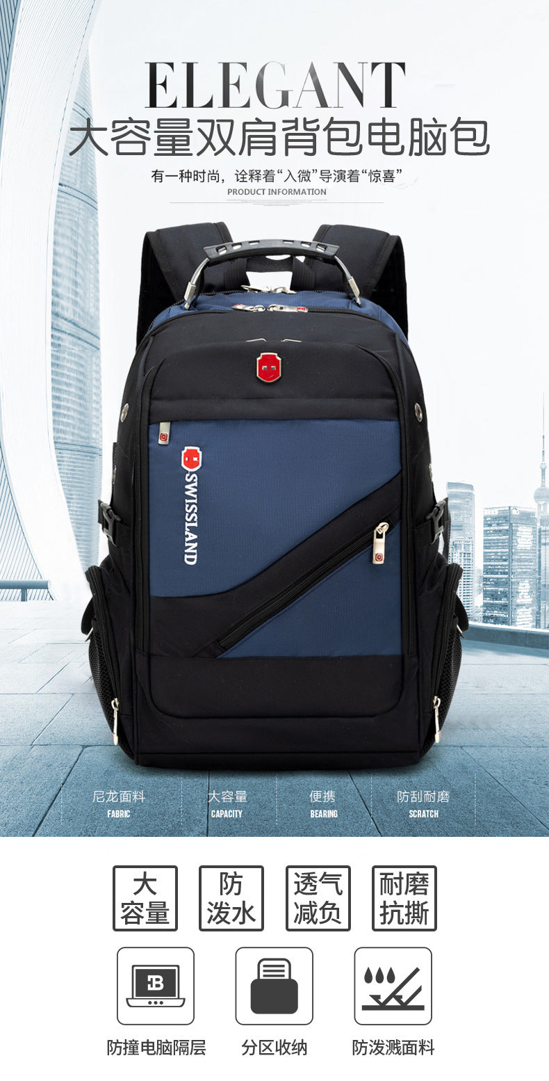 New Backpack Men's Backpack Laptop Bag Business Large Capacity Travel Bag Student School Bag Wholesale