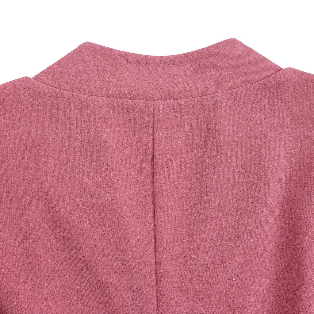 D563 Foreign Trade Cross-border Women's Clothing Summer New Short-sleeved V-neck Pleated High Waist Fashion Elegant Waist African dress