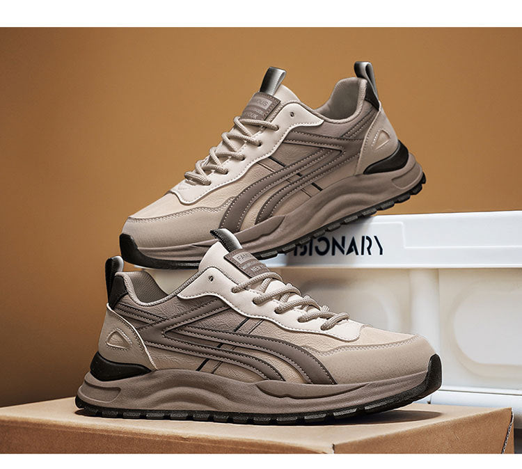 Forrest Gump Shoes Men's 2025 New Breathable Lightweight Trendy Casual Shoes Men's Thick Bottom Shock Absorbing Running Campus Style sneaker