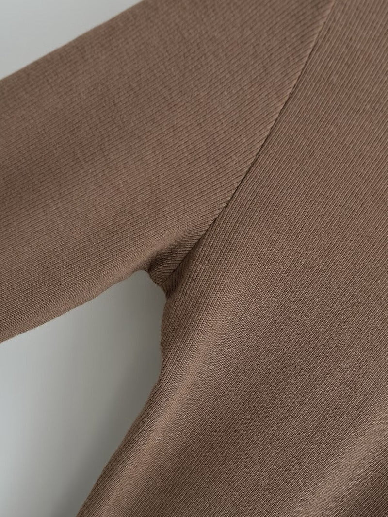 European and American style round neck versatile stretch jumpsuit bottoming shirt women's autumn and winter long sleeve T-shirt sexy tight top fashion