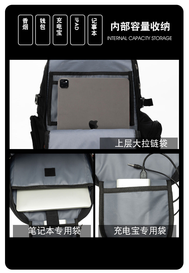 New Backpack Men's Backpack Laptop Bag Business Large Capacity Travel Bag Student School Bag Wholesale
