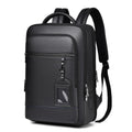 Men's Backpack Simple Cross-Border New Business Pu Water-Repellent Laptop Bag Large Capacity Backpack