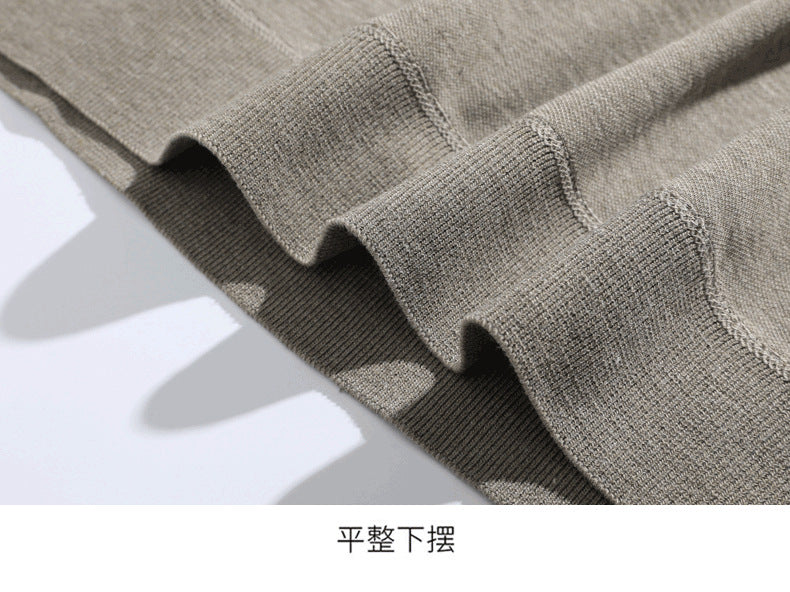 Spring, autumn and winter fashion fake two-piece long-sleeved T-shirt men's trendy casual shirt shirt collar personalized bottoming shirt top