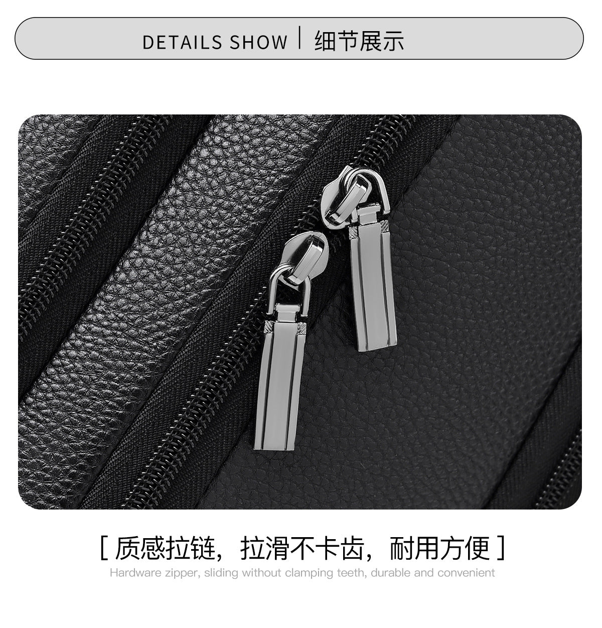 Men's Backpack Simple Cross-Border New Business Pu Water-Repellent Laptop Bag Large Capacity Backpack