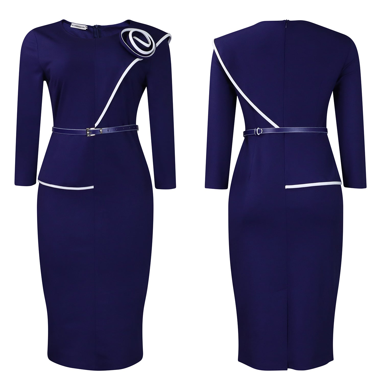 D551 Foreign Trade Women's Wear 2024 Spring New Fashion Elegant OL Tongle Pencil Skirt Hip African dress