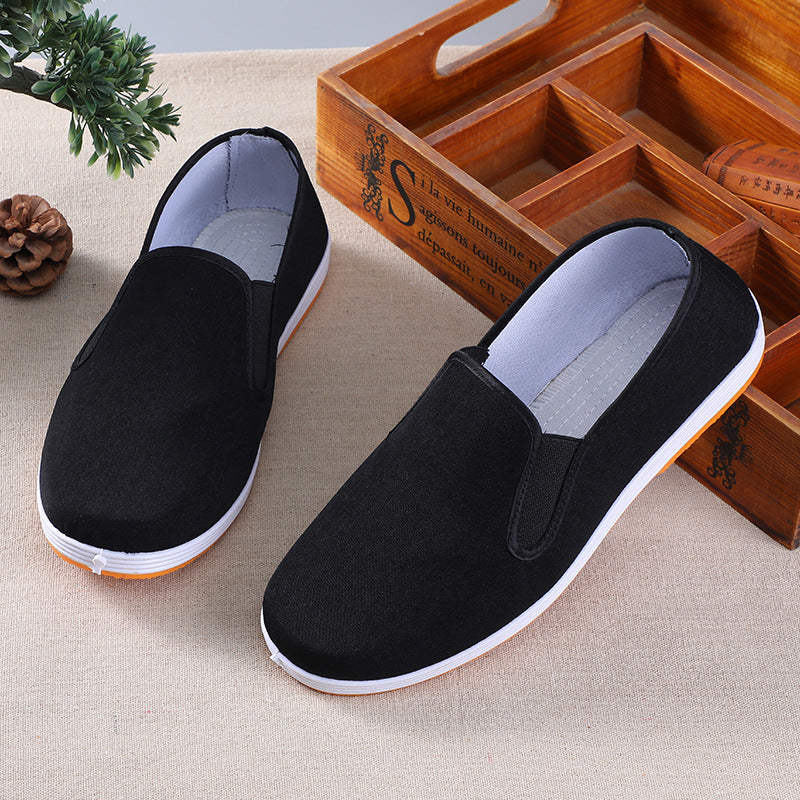 Factory direct old Beijing cloth shoes men's wholesale middle-aged and old men's traditional black cloth shoes
