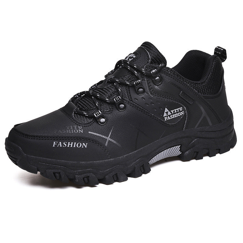 2024 cross-border all-match new high-top hiking shoes cross-country hiking cotton men's outdoor shoes extra large size sneaker