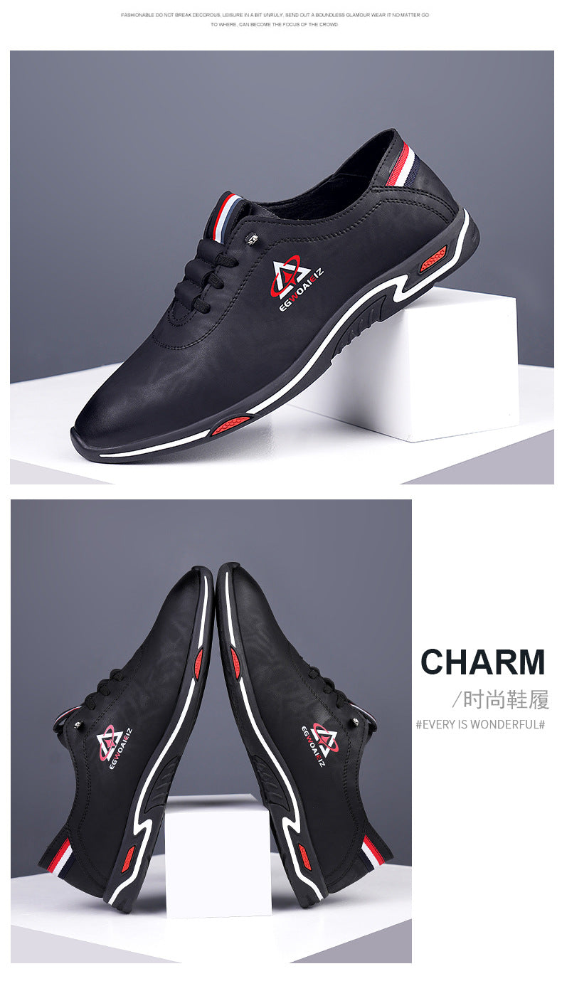 Men's Shoes All-match Casual Shoes 2025 New Hot Style Board Shoes Men's White Shoes Slip-on Lightweight Non-slip Soft Sole