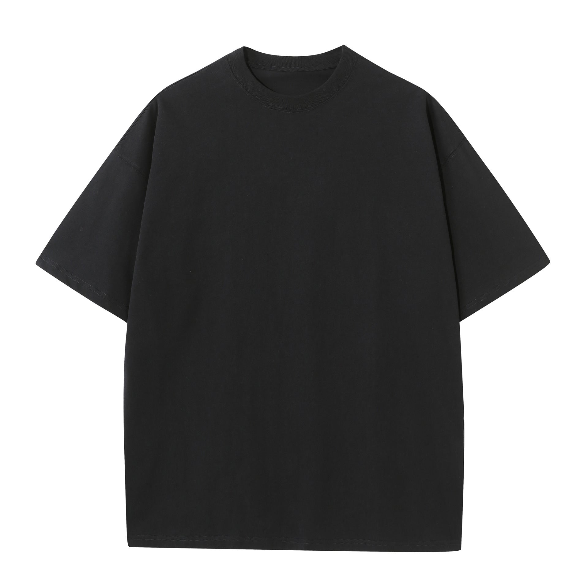 20 combed double yarn cotton 230g heavy cotton round neck short sleeve blank shirt T-shirt support printing LOGO