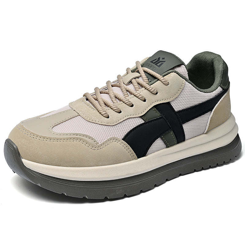 sneaker Men's 2025 Spring New Mesh Breathable Casual Shoes Men's Soft Bottom Breathable Campus Style All-match Forrest Gump Shoes