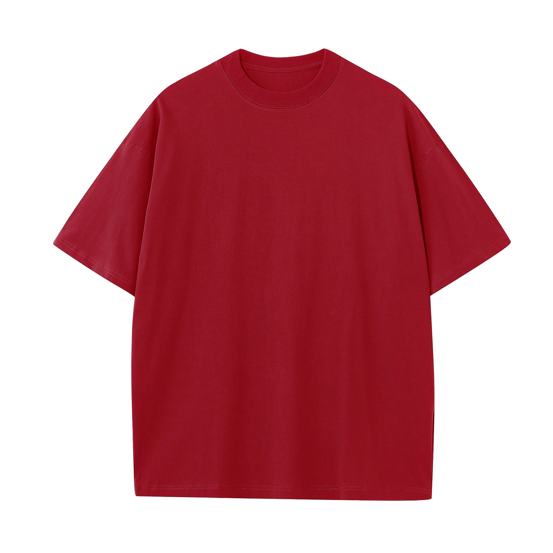 20 combed double yarn cotton 230g heavy cotton round neck short sleeve blank shirt T-shirt support printing LOGO