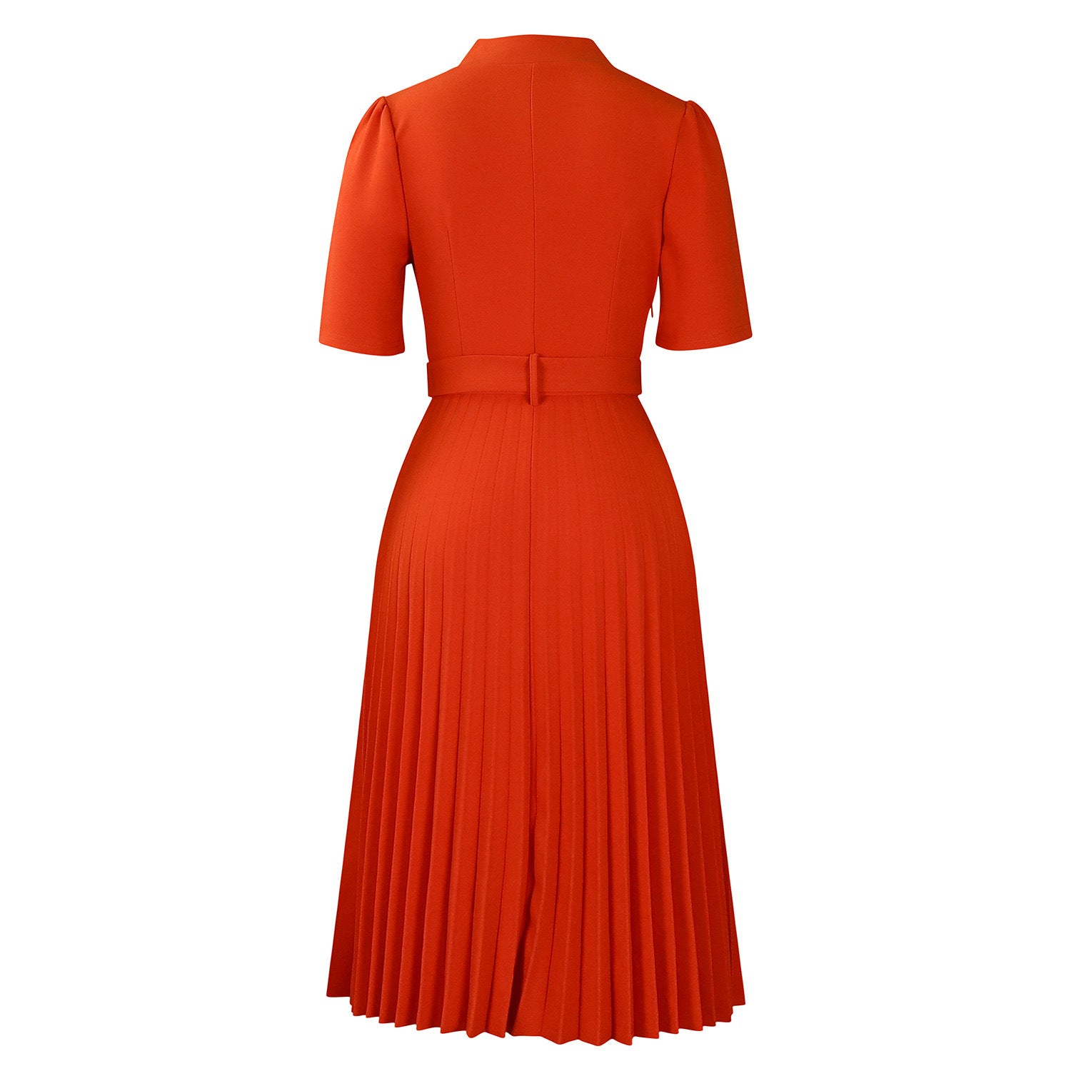D563 Foreign Trade Cross-border Women's Clothing Summer New Short-sleeved V-neck Pleated High Waist Fashion Elegant Waist African dress