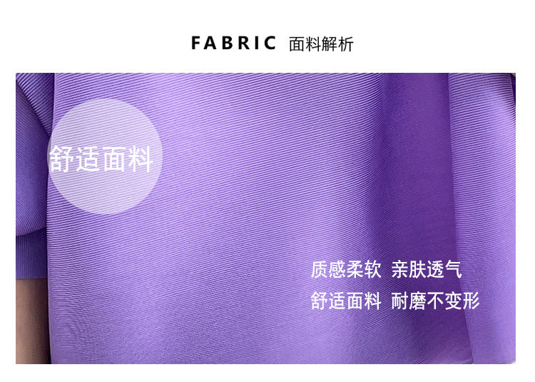 2026 Pleated Lapel Batwing Sleeve Top for Women, Spring and Autumn Style, Loose Fit, Plus Size, Long Sleeve, Pleated Solid Color Base Shirt T-Shirt
