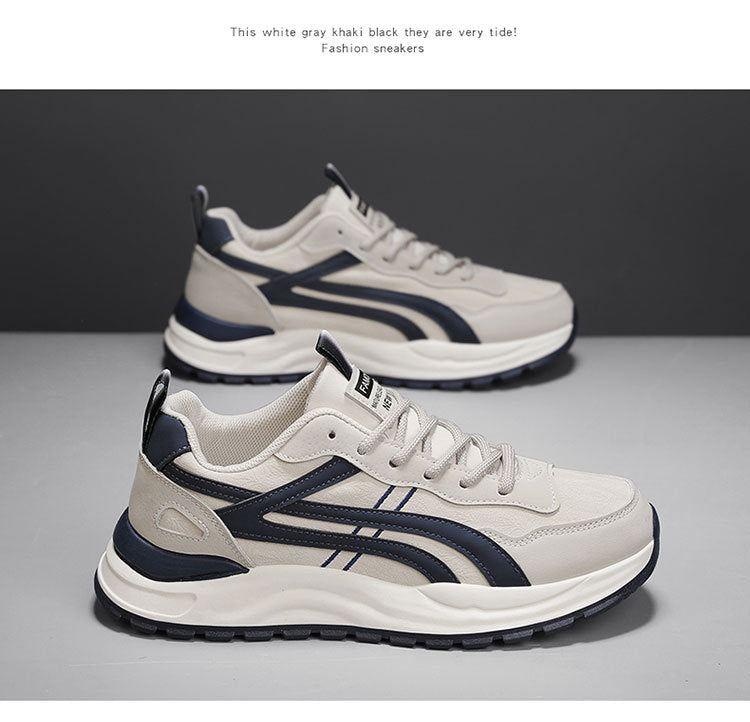 Forrest Gump Shoes Men's 2025 New Breathable Lightweight Trendy Casual Shoes Men's Thick Bottom Shock Absorbing Running Campus Style sneaker
